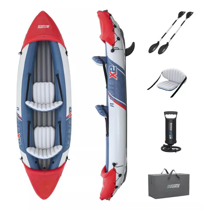 Bestway Hydro Force Rapid X2 pripučiamas 2 asmenų baidarių rinkinys 3,21 m