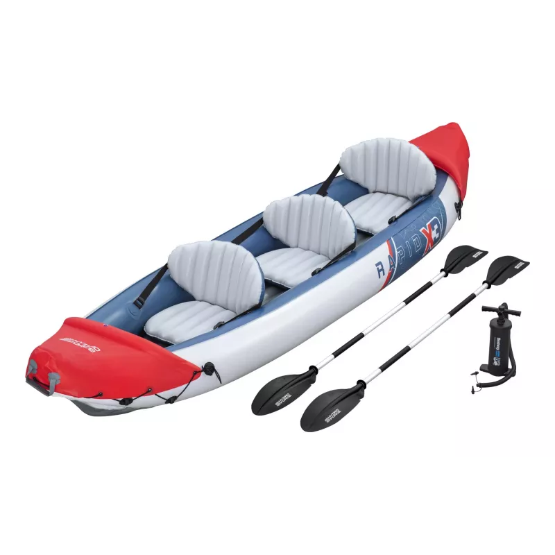 Bestway Hydro Force Rapid X3 pripučiamas 3 asmenų baidarių rinkinys 3,81 m