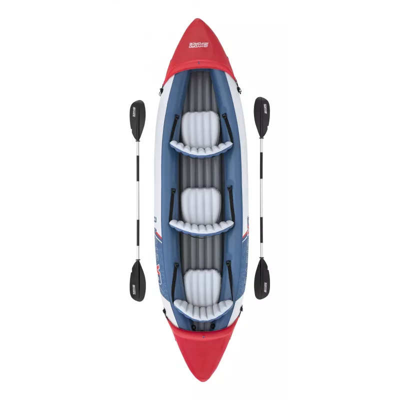 Bestway Hydro Force Rapid X3 pripučiamas 3 asmenų baidarių rinkinys 3,81 m
