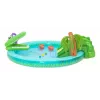 Bestway Crocodile Cove pripučiamas vandens žaidimų centras vaikams ir baseinas 2,24 m x 1,81 m x 72 cm