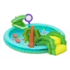 Bestway Crocodile Cove pripučiamas vandens žaidimų centras vaikams ir baseinas 2,24 m x 1,81 m x 72 cm