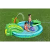 Bestway Crocodile Cove pripučiamas vandens žaidimų centras vaikams ir baseinas 2,24 m x 1,81 m x 72 cm