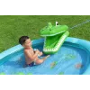 Bestway Crocodile Cove pripučiamas vandens žaidimų centras vaikams ir baseinas 2,24 m x 1,81 m x 72 cm