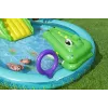 Bestway Crocodile Cove pripučiamas vandens žaidimų centras vaikams ir baseinas 2,24 m x 1,81 m x 72 cm