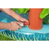 Bestway Crocodile Cove pripučiamas vandens žaidimų centras vaikams ir baseinas 2,24 m x 1,81 m x 72 cm