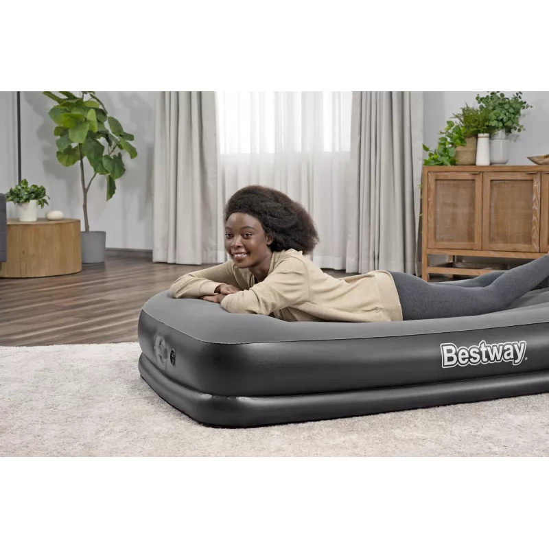 Bestway Tritech dvivietis pripučiamas čiužinys su įmontuotu USB siurbliu 1,91 m x 97 cm x 36 cm