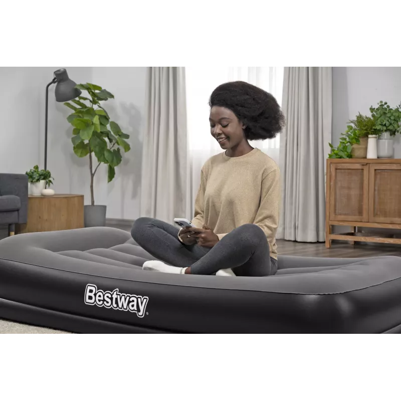 Bestway Tritech dvivietis pripučiamas čiužinys su įmontuotu USB siurbliu 1,91 m x 97 cm x 36 cm