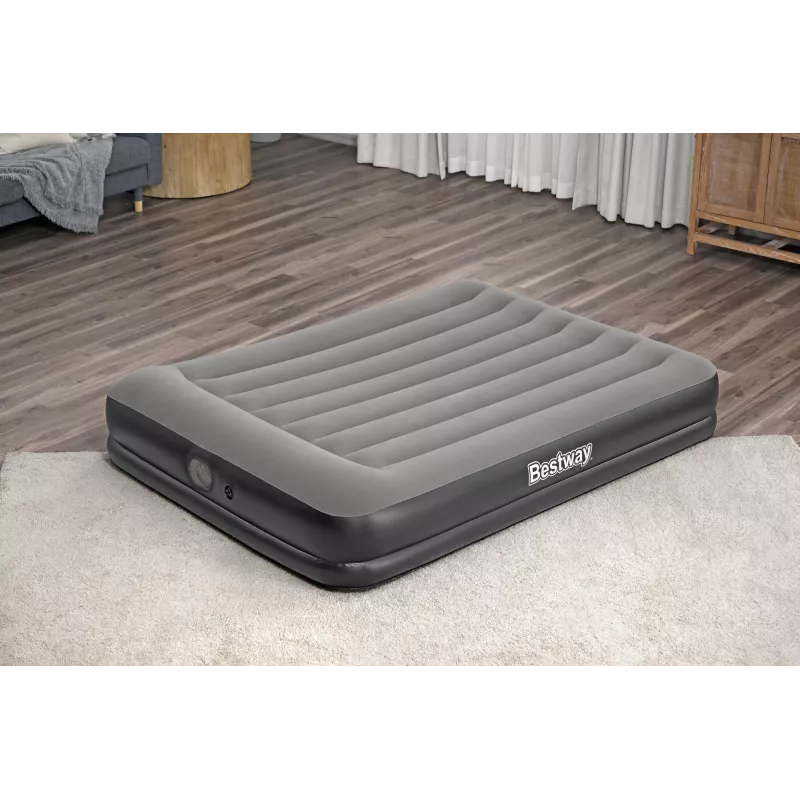 Bestway Tritech karalienės dydžio pripučiamas čiužinys su įmontuotu USB siurbliu 2,03 m x 1,52 m x 36 cm