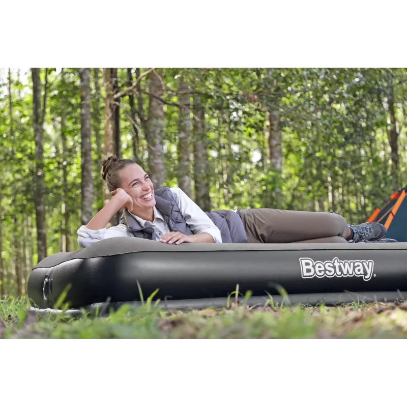 Bestway Tritech karalienės dydžio pripučiamas čiužinys su įmontuotu USB siurbliu 2,03 m x 1,52 m x 36 cm