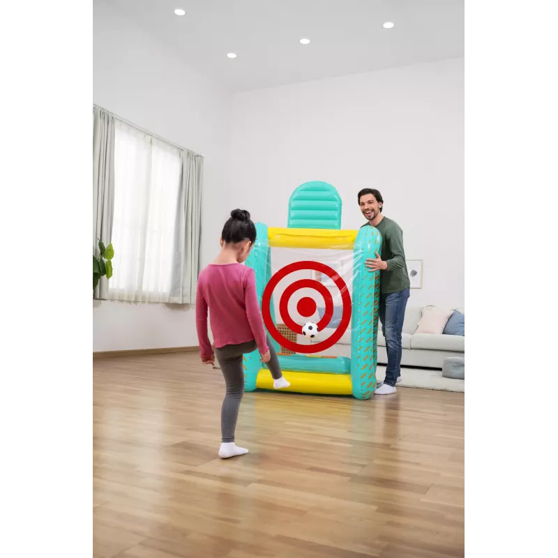 Bestway Perfect Aim 3-in-1 pripučiamas kiemo žaidimas, pripučiamas žaidimų centras, 5 m., polivinilchloridas (PVC), įvairiaspalvis