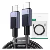 Ugreen 45068 USB laidas 2 m USB C 0,48 Gbit/s 240 W Juoda, Pilka