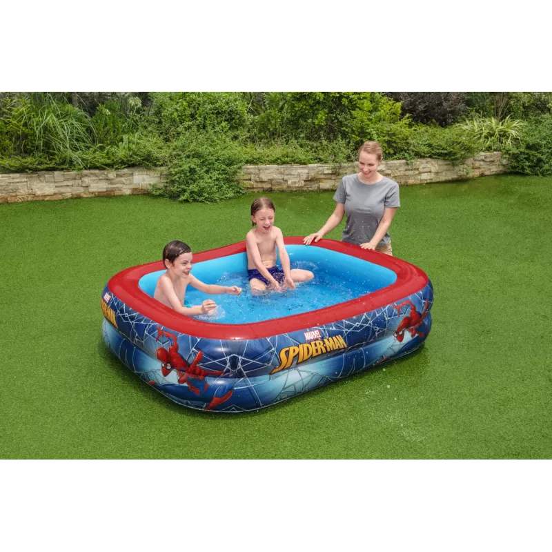 Bestway žaidimų baseinas, pripučiamas baseinas, 450 L, stačiakampis, 6 m., Žmogus-voras, vinilas