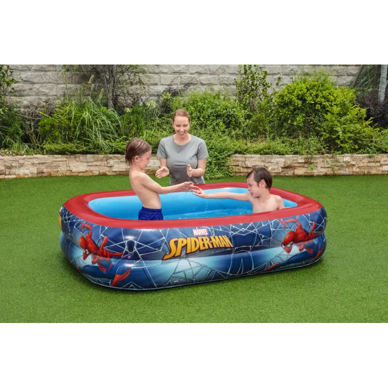 Bestway žaidimų baseinas, pripučiamas baseinas, 450 L, stačiakampis, 6 m., Žmogus-voras, vinilas