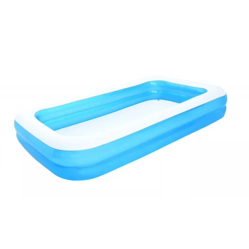 Bestway pripučiamas mėlynas stačiakampis šeimos baseinas 3,05 m x 1,83 m x 46 cm
