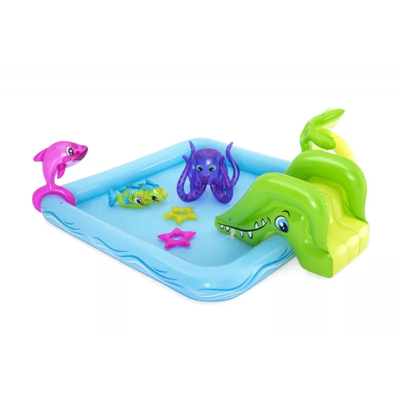 Bestway Play Center Fantastic Aquarium žaidimų baseinas, pripučiamas baseinas, 308 L, 8 formos, 2 m., vinilas, įvairiaspalvis