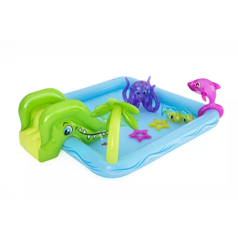 Bestway Play Center Fantastic Aquarium žaidimų baseinas, pripučiamas baseinas, 308 L, 8 formos, 2 m., vinilas, įvairiaspalvis
