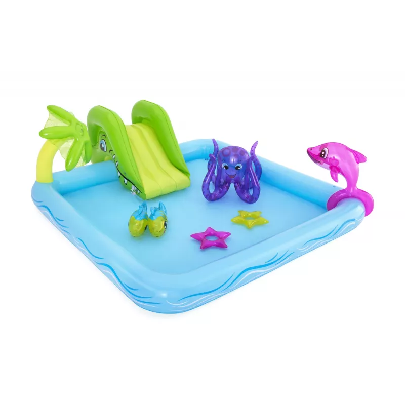 Bestway Play Center Fantastic Aquarium žaidimų baseinas, pripučiamas baseinas, 308 L, 8 formos, 2 m., vinilas, įvairiaspalvis