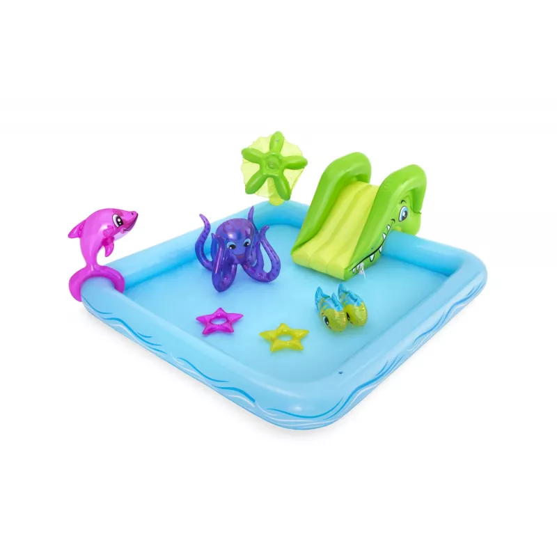 Bestway Play Center Fantastic Aquarium žaidimų baseinas, pripučiamas baseinas, 308 L, 8 formos, 2 m., vinilas, įvairiaspalvis