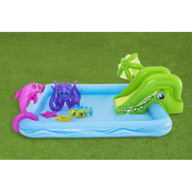 Bestway Play Center Fantastic Aquarium žaidimų baseinas, pripučiamas baseinas, 308 L, 8 formos, 2 m., vinilas, įvairiaspalvis