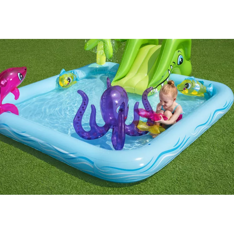 Bestway Play Center Fantastic Aquarium žaidimų baseinas, pripučiamas baseinas, 308 L, 8 formos, 2 m., vinilas, įvairiaspalvis