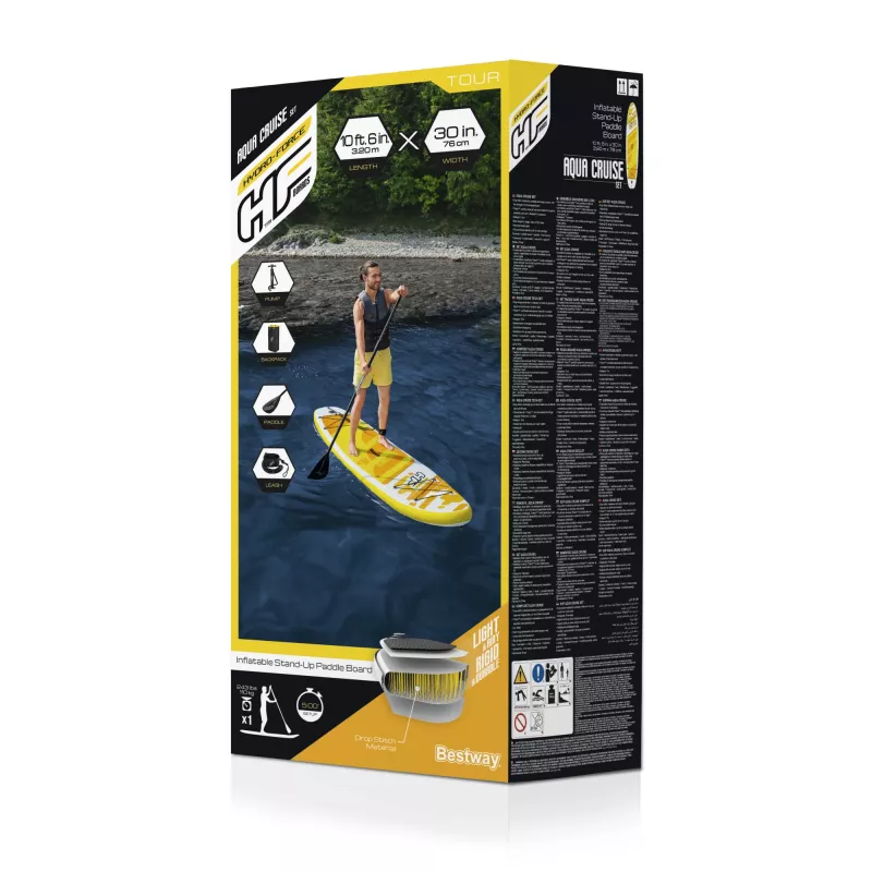 Bestway Hydro-Force 10'6 inch x 30 inch x 4.75 inch/3.20 m x 76 cm x 12 cm Aqua Cruise rinkinys