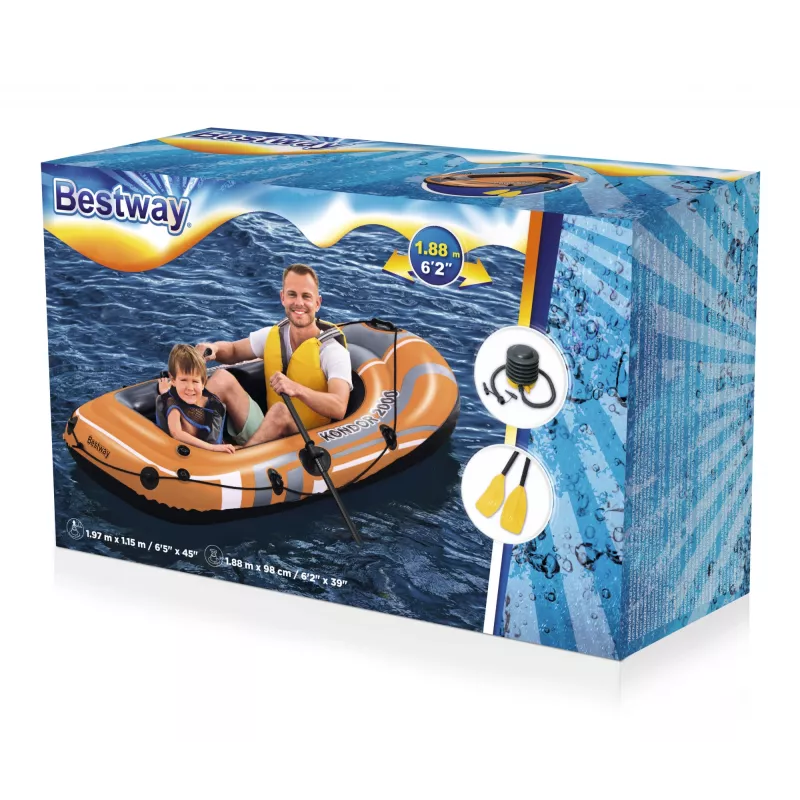 Bestway HYDRO-FORCE pripučiama valtis – su irklais ir kojine pompa