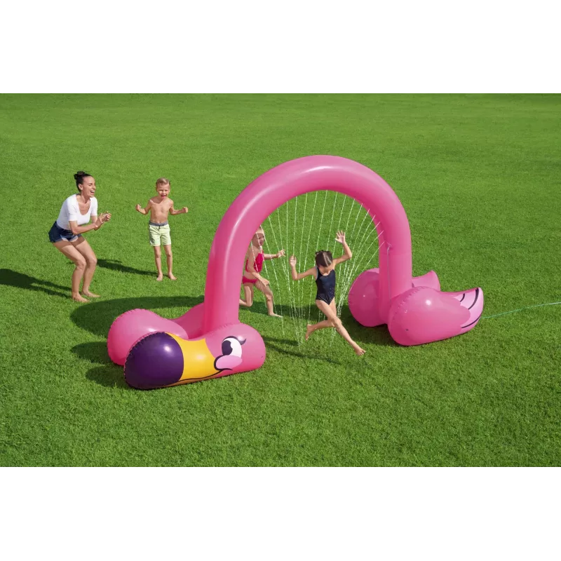 Bestway 11'2 colio x 43 colių x 6'4 colių/3,40 m x 1,10 m x 1,93 m „Jumbo Flamingo“ purkštuvas