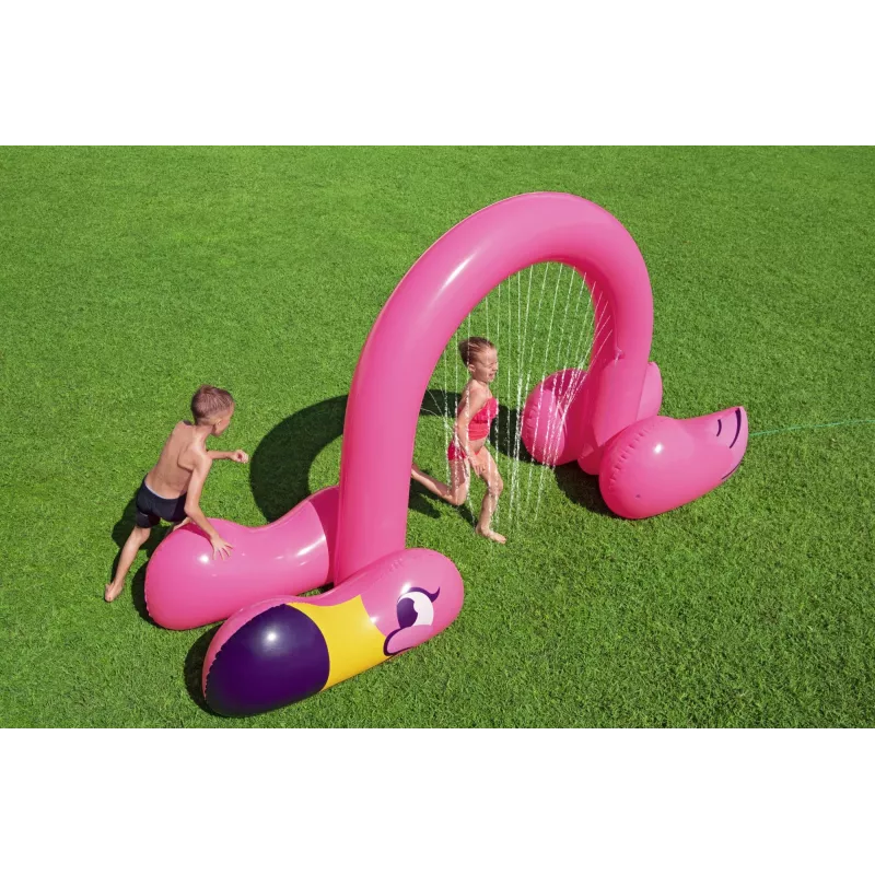 Bestway 11'2 colio x 43 colių x 6'4 colių/3,40 m x 1,10 m x 1,93 m „Jumbo Flamingo“ purkštuvas