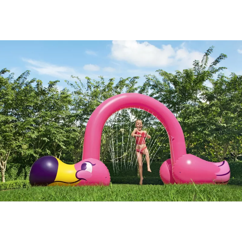 Bestway 11'2 colio x 43 colių x 6'4 colių/3,40 m x 1,10 m x 1,93 m „Jumbo Flamingo“ purkštuvas