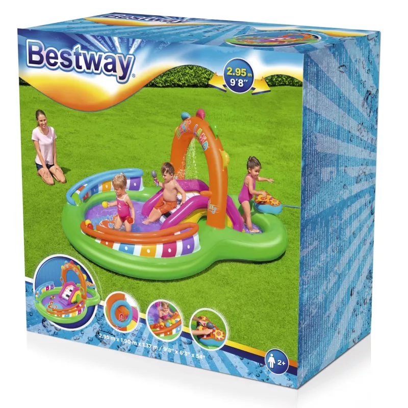 Bestway 9'8 colio x 6'3 colio x 54 colių/2,95 m x 1,90 m x 1,37 m Sing 'n Splash žaidimų centras