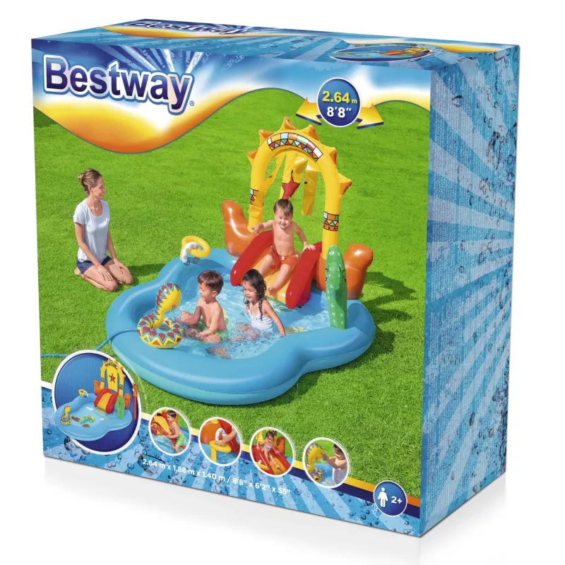 Bestway 8'8 inch x 6'2 inch x 55 inch/2,64 m x 1,88 m x 1,40 m Laukiniai Vakarai žaidimų centras