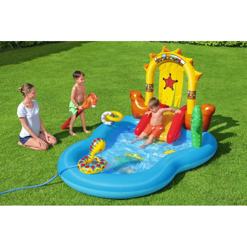 Bestway 8'8 inch x 6'2 inch x 55 inch/2,64 m x 1,88 m x 1,40 m Laukiniai Vakarai žaidimų centras