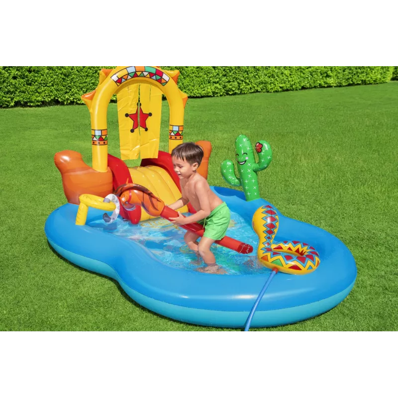 Bestway 8'8 inch x 6'2 inch x 55 inch/2,64 m x 1,88 m x 1,40 m Laukiniai Vakarai žaidimų centras