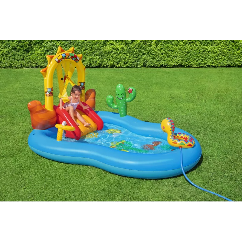 Bestway 8'8 inch x 6'2 inch x 55 inch/2,64 m x 1,88 m x 1,40 m Laukiniai Vakarai žaidimų centras