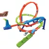 Hot Wheels Action Loop Cyclone Challenge trasos rinkinys su 1:64 mastelio mašinėle, lengvas saugojimas