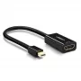 Ugreen 40360 vaizdo kabelio adapteris 0,25 m Mini DisplayPort HDMI Juoda