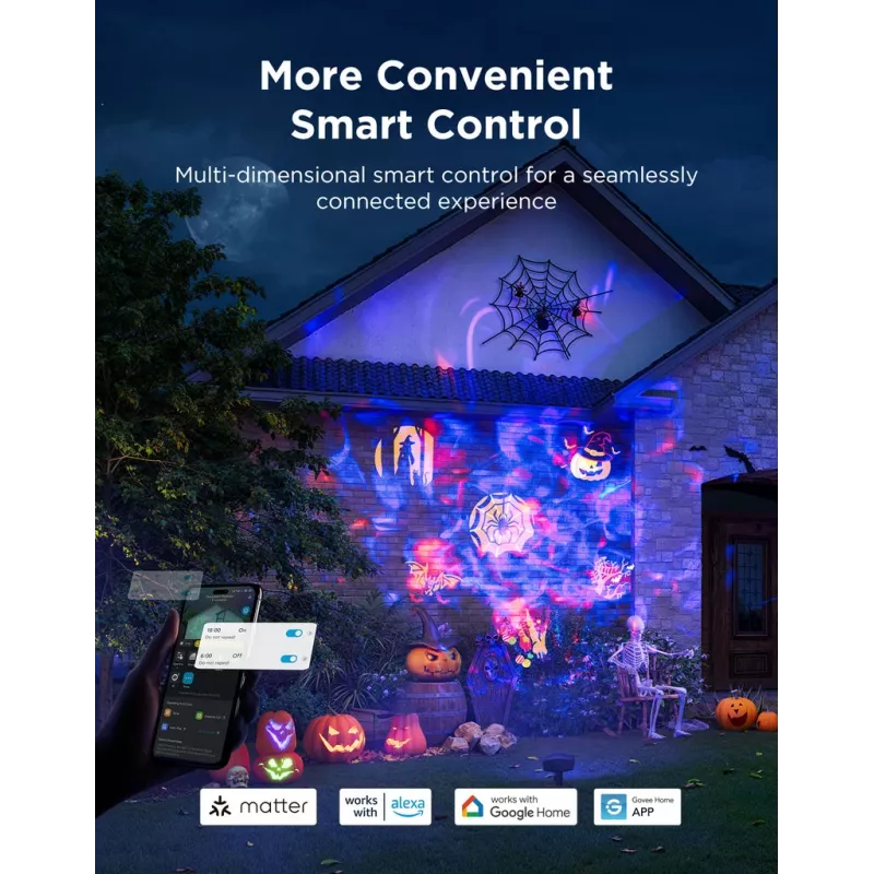 Govee H7071 išmanusis apšvietimo prožektorius Wi-Fi/Bluetooth