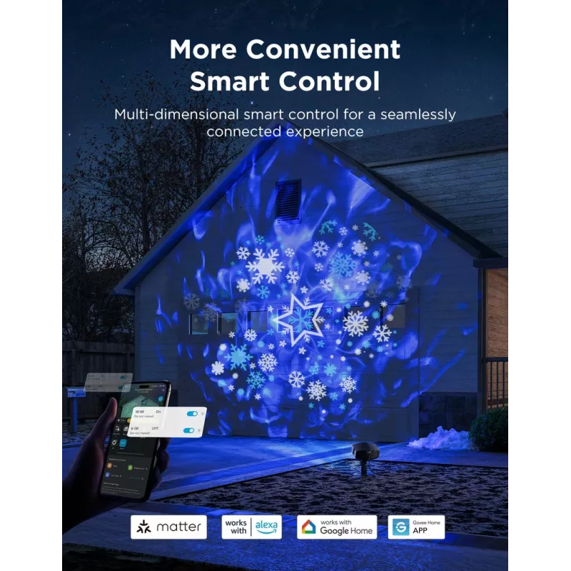 Govee H7071 išmanusis apšvietimo prožektorius Wi-Fi/Bluetooth