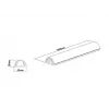 Multibrackets M Universal kabelis Cover White 50mm-W 1600-L, balta, aliuminis, 50 mm, 1 vnt., 64 mm, 1620 mm