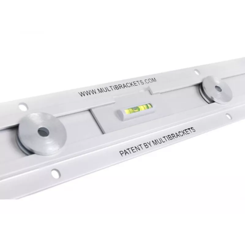 Multibrackets M Universal Wallmount Super plonas Small Sidabrinė, 66 cm (26 colių), 81,3 cm (32 colių), 200 x 100 mm, 400 x 400 mm, aliuminis, sidabrinis