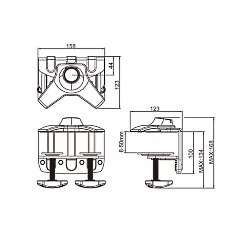 Multibrackets M Desktopmount Single / Dual / Triple Stand Desk Clamp