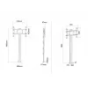 Multibrackets M Display Stand 180 Single Juoda w, Floormount
