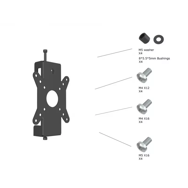Multibrackets M Pro Series - Monitor Mount Fixed Pro 50/75/100