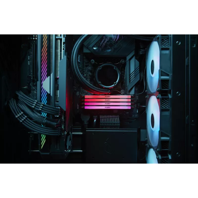 Kingston Technology FURY 32GB 8000MT/s DDR5 CL38 DIMM (2 vnt. rinkinys) Renegade RGB XMP