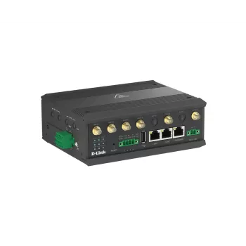 D-Link 5G IIoT tinklų sietuvas, korinio tinklo sietuvas, juodas, Gigabit Ethernet, 10,100,1000 Mbit/s, 802.11a, 802.11b, 802.11g, Wi-Fi 4 (802.11n), Wi-Fi 5 (802.11ac), 300,866 Mbit/s
