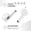 Music Sound Breeze kapsulės stiliaus Bluetooth ausinės su spalvotu dėklu