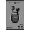 Music Sound Breeze kapsulės stiliaus Bluetooth ausinės su spalvotu dėklu