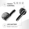 Music Sound Breeze kapsulės stiliaus Bluetooth ausinės su spalvotu dėklu
