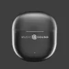 Music Sound Breeze kapsulės stiliaus Bluetooth ausinės su spalvotu dėklu