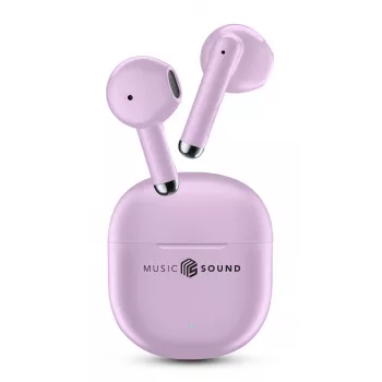 Music Sound Breeze kapsulės stiliaus Bluetooth ausinės su spalvotu dėklu